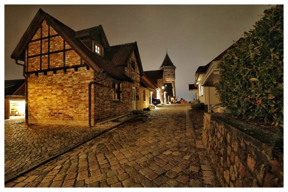 Segeberg Wasserturm bei Nacht